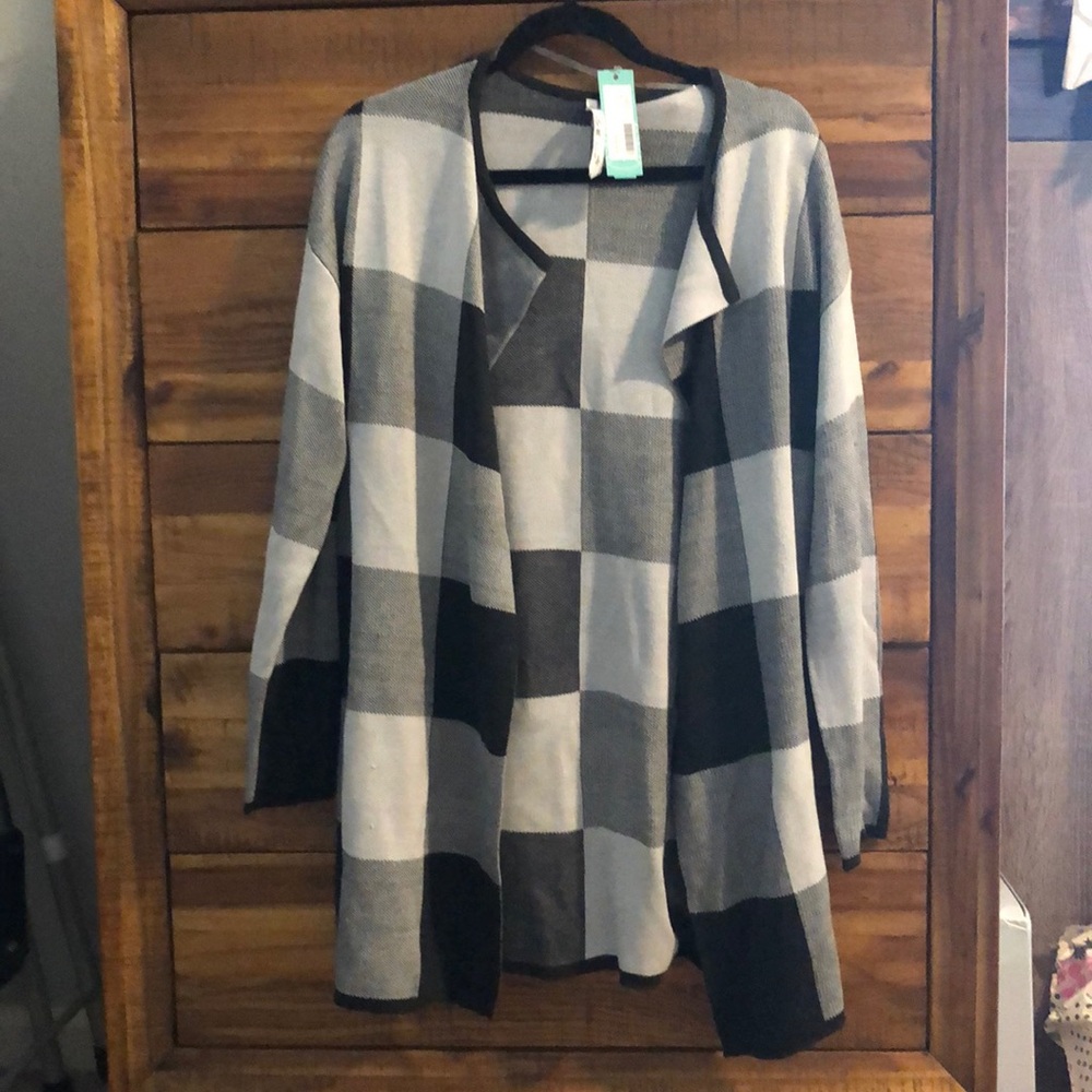 Stitch Fix Checkered Cardigan